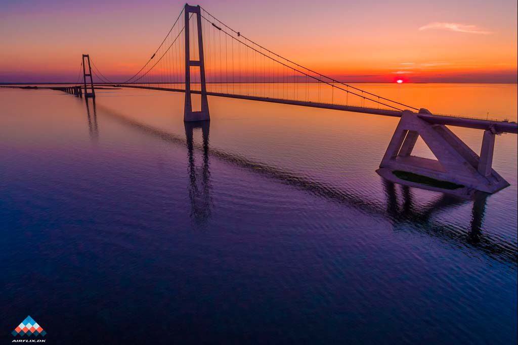 Storebæltsbroen-dronefoto