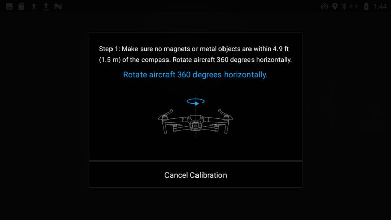 DJI Kompas Kalibering